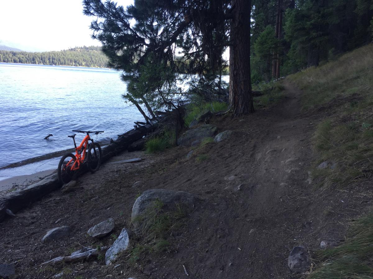 Huckleberry Bay Loop Mountain Bike Trail in McCall, Idaho